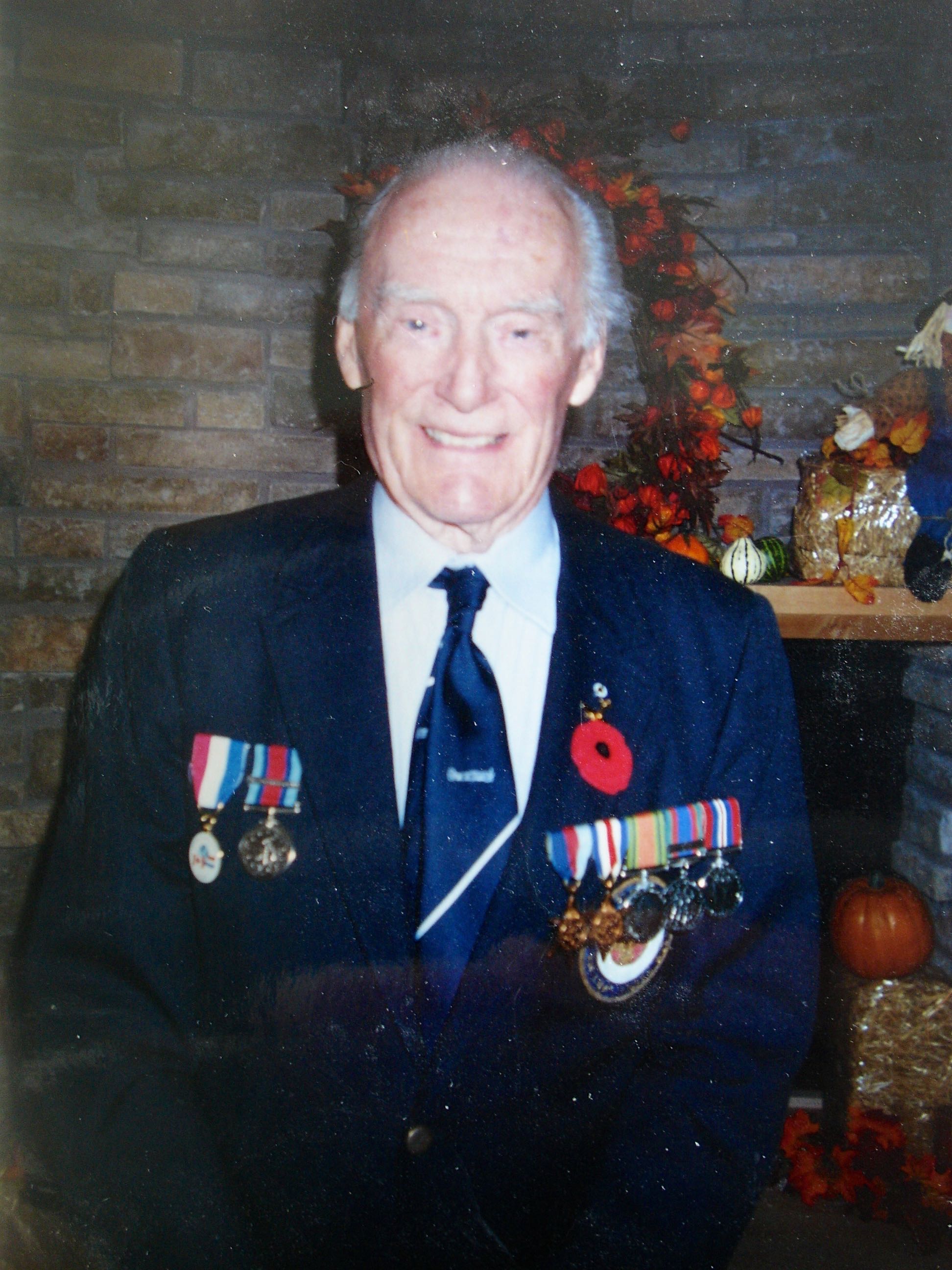 Robert Fox Senior Citizen with Medals